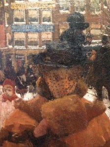 George Hendrik Breitner: De Singelbrug bij de Paleisstraat te Amsterdam, 1896-1898 / Collectie Rijksmuseum (detail)