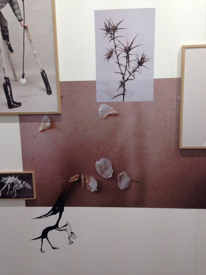 Detail van de installatie van Augustin Rebetez bij Nicola von Senger, Unseen 2014