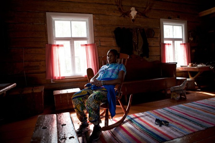 © Laura Böök, uit de serie Walking on Rivers, Finland, 2013-doorlopend